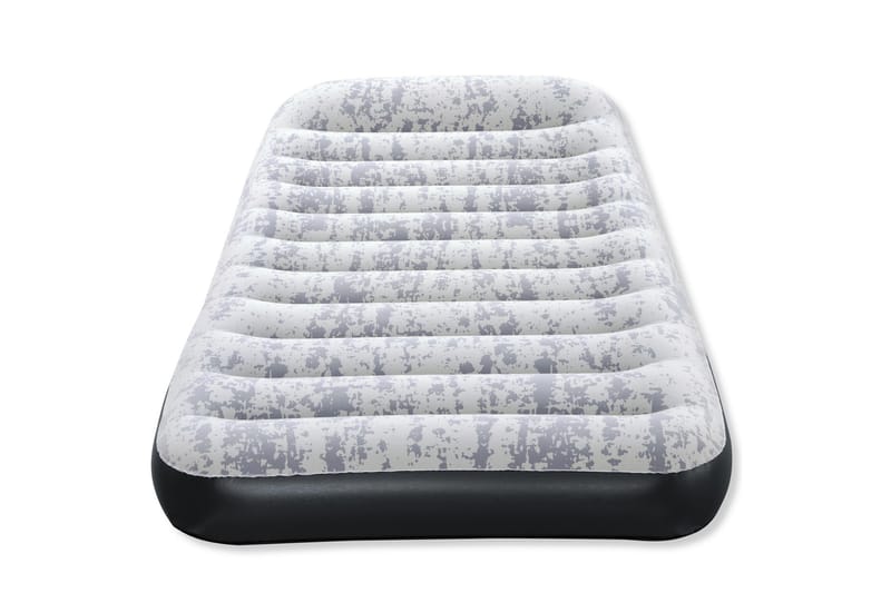 Tritech Airbed Queen Fashion Flock Uppblåsbar madrass Grå - Luftmadrasser & uppblåsbar madrass