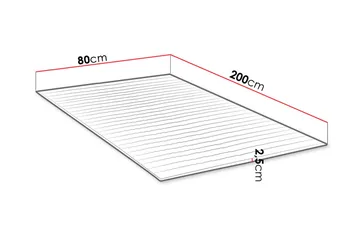Mandula Bäddmadrass 80 cm - Vit - Möbler - Sovrum - Madrasser - Bäddmadrasser
