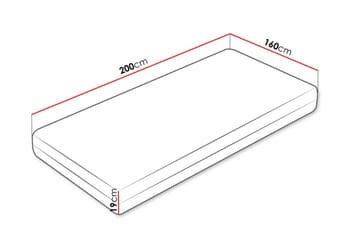 Milleryr Skummadrass 160x200 cm - Vit - Möbler - Sovrum - Madrasser - Skummadrasser
