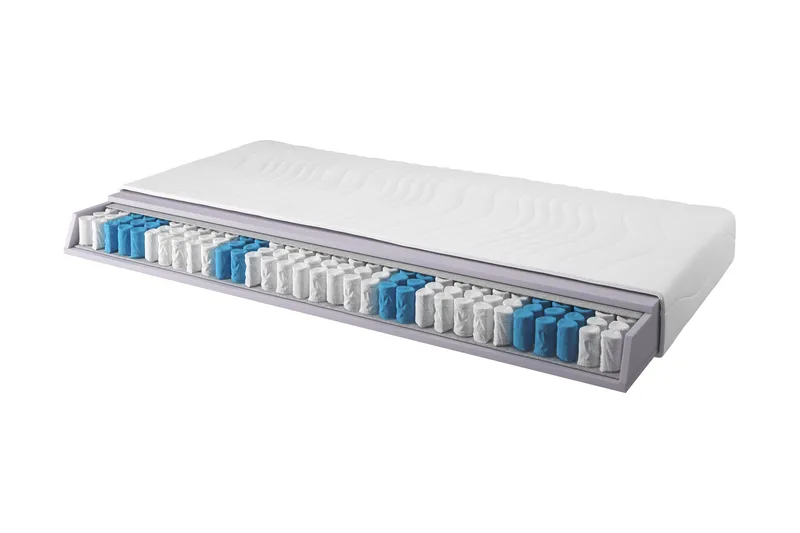 Opally Resårmadrass 160x200 Pocket Medium, Vit