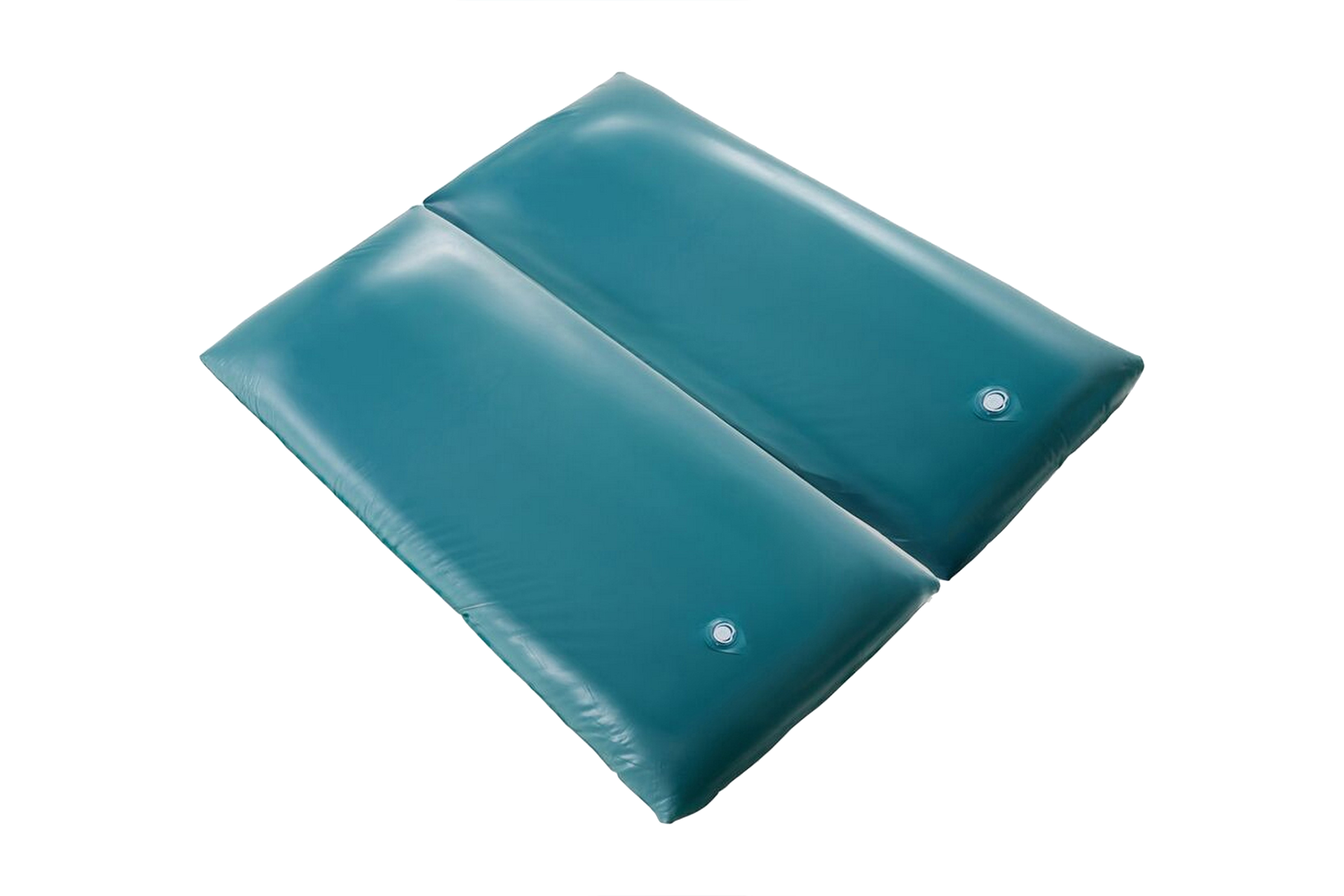 DULLAL Vattenmadrass 160×200 cm Softside heldämpad Blå – Blå