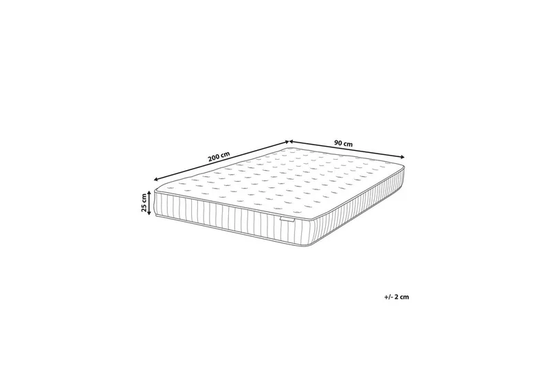 Resårgelmadrass Pleasant 90x200 cm, Medelfast - 90x200 cm, Medelfast - Möbler - Sovrum - Madrasser - Resårmadrass & resårbotten