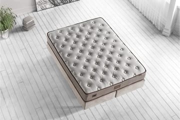 Resårmadrass 100x200 cm - Vit/Beige - Möbler - Sovrum - Madrasser - Resårmadrass & resårbotten