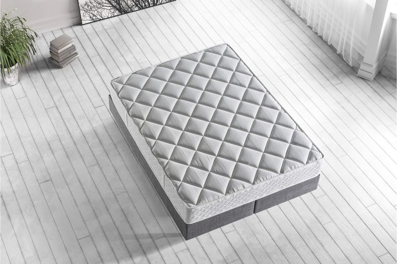 Resårmadrass 120x200 cm - Vit - Möbler - Sovrum - Madrasser - Resårmadrass & resårbotten