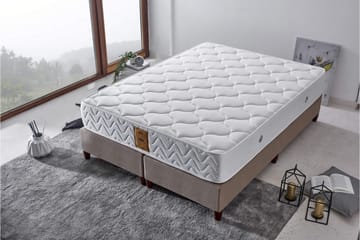 Resårmadrass 150x200 cm - Vit - Möbler - Sovrum - Madrasser - Resårmadrass & resårbotten