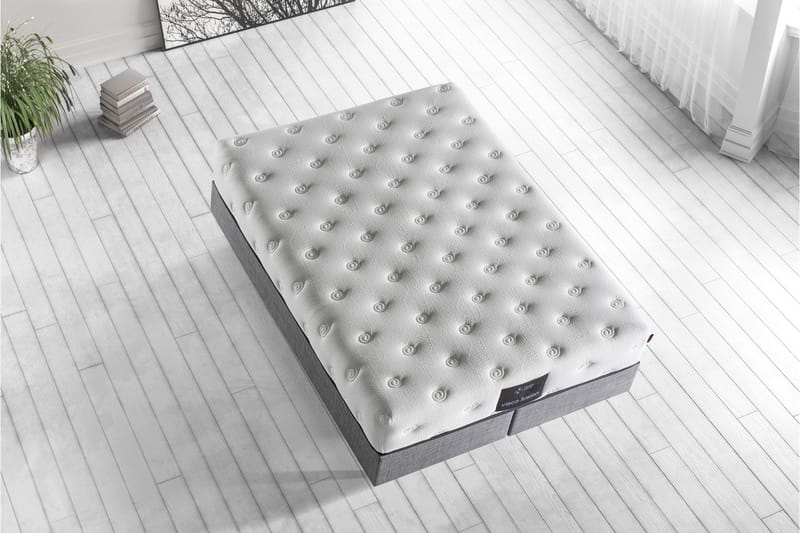 Resårmadrass 150x200 cm - Vit - Möbler - Sovrum - Madrasser - Resårmadrass & resårbotten