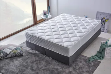 Resårmadrass 150x200 cm - Vit - Möbler - Sovrum - Madrasser - Resårmadrass & resårbotten