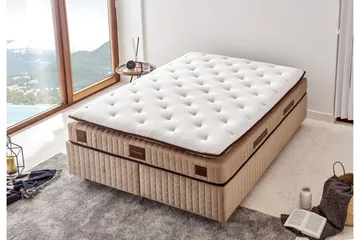 Resårmadrass 180x200 cm - Vit/Brun - Möbler - Sovrum - Madrasser - Resårmadrass & resårbotten
