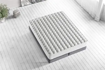 Resårmadrass 200x200 cm - Vit - Möbler - Sovrum - Madrasser - Resårmadrass & resårbotten