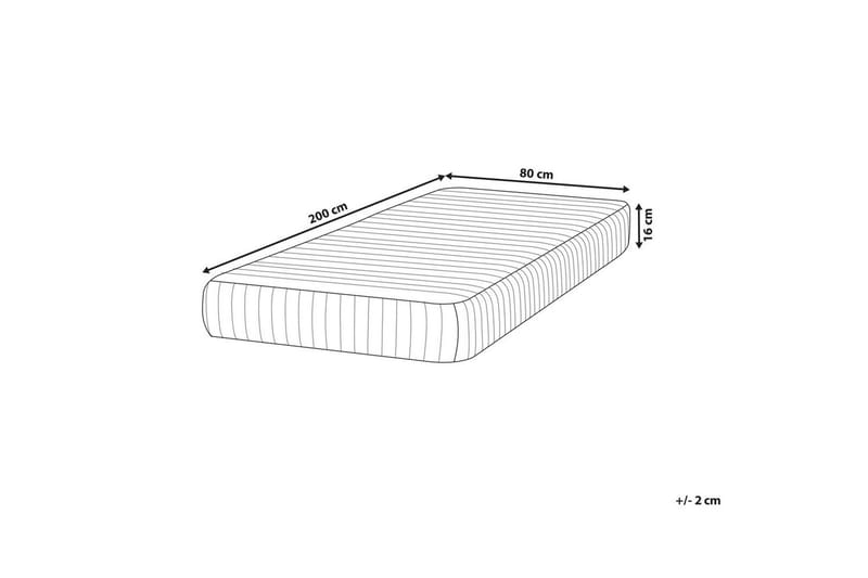 Resårmadrass Delightful 80x200 cm - 80x200 cm - Möbler - Sovrum - Madrasser - Resårmadrass & resårbotten