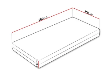 Arigna Resårmadrass 200x200 cm - Möbler - Sovrum - Madrasser - Resårmadrass & resårbotten