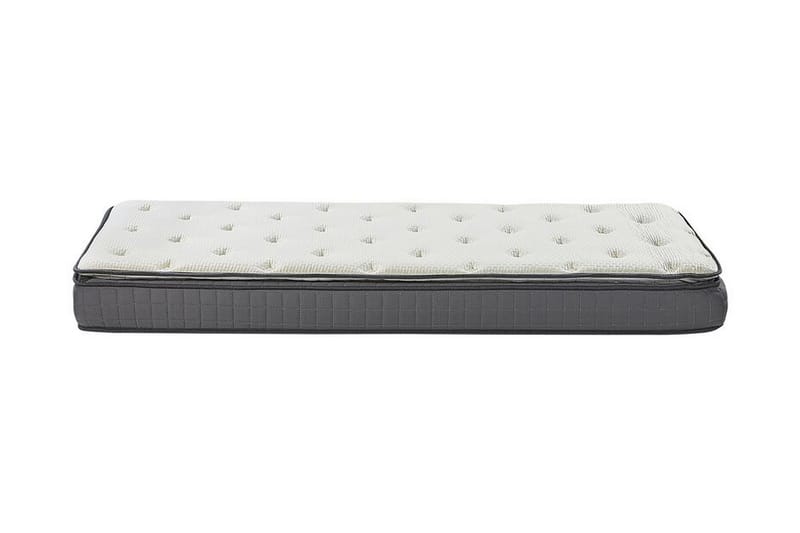 CHAMAGNE Resårmadrass 90x200 cm Fast Memoryskum Vit - Vit - Möbler - Sovrum - Madrasser - Resårmadrass & resårbotten