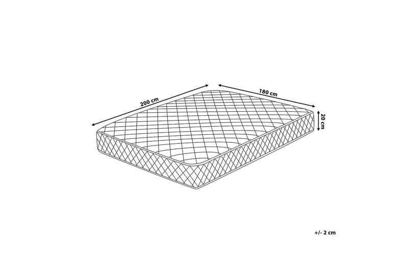 DUO Resårmadrass 180|200 cm - Vit - Resårmadrass & resårbotten