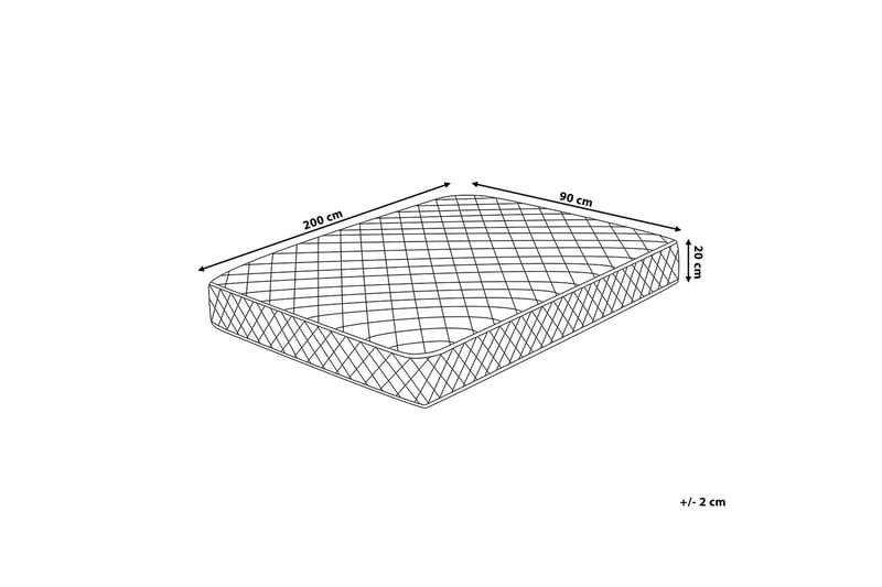 Duo Resårmadrass 90x200 cm Vit - Vit - Möbler - Sovrum - Madrasser - Resårmadrass & resårbotten