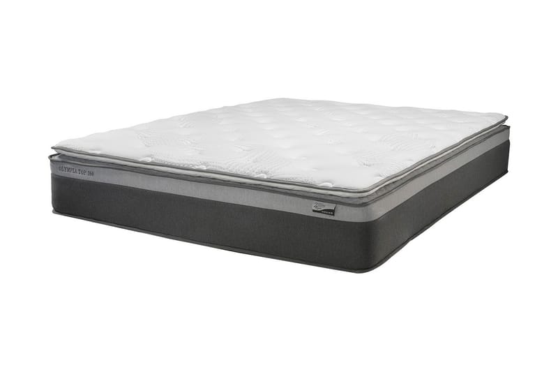 Fjädermadrass Harmony Toppocket 120x200xh33 cm - Vit/Grå - Möbler - Sovrum - Madrasser - Bäddmadrasser