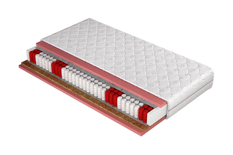 HARBRO Madrass 120x200 cm Vit - Vit - Möbler - Sovrum - Madrasser - Resårmadrass & resårbotten