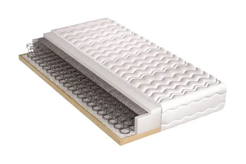 Hela Madrass 200x80x21 cm, Grå/Vit