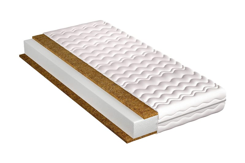 Kronos Madrass 200x180x15 cm - Vit - Möbler - Sovrum - Madrasser - Resårmadrass & resårbotten