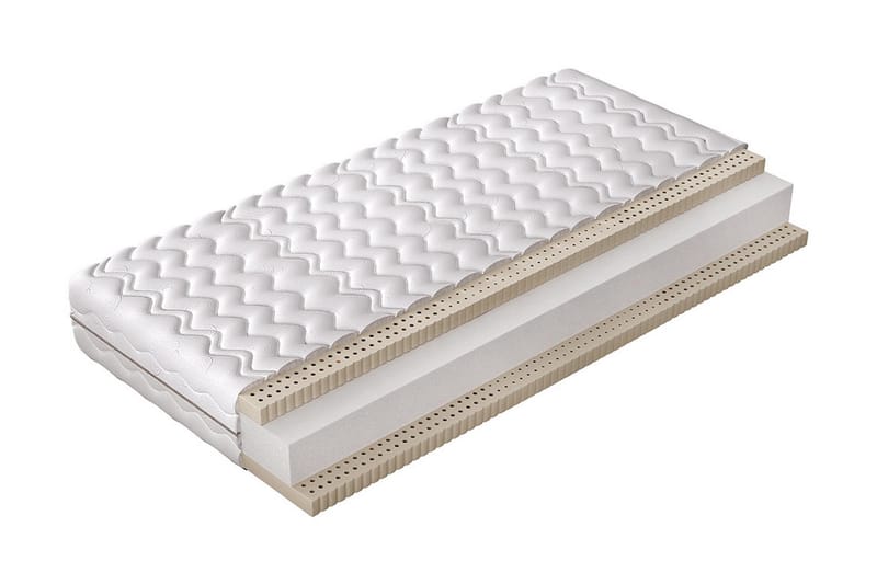 LATE Forte Madrass 200x120x18 cm - Vit - Möbler - Sovrum - Madrasser - Resårmadrass & resårbotten