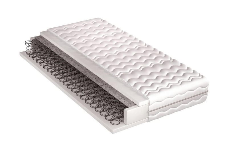 Lourosa Bonellmadrass 90x200 cm, Vit