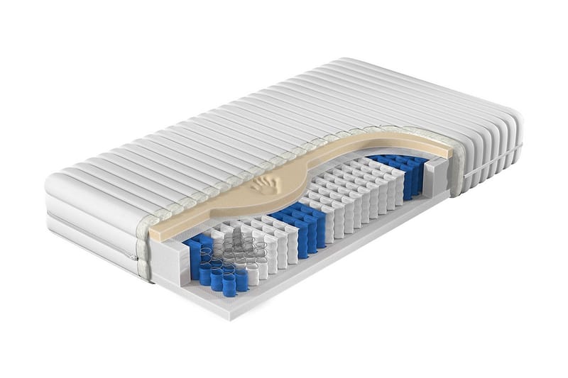 Madrass 160x200 - Vit - Möbler - Sovrum - Madrasser - Resårmadrass & resårbotten