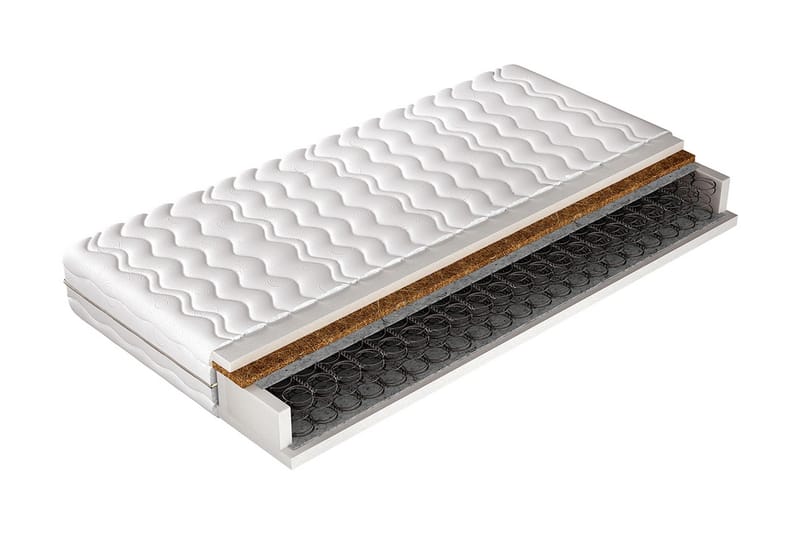 MARGO Primo Madrass 200x120x17 cm - Vit - Möbler - Sovrum - Madrasser - Resårmadrass & resårbotten