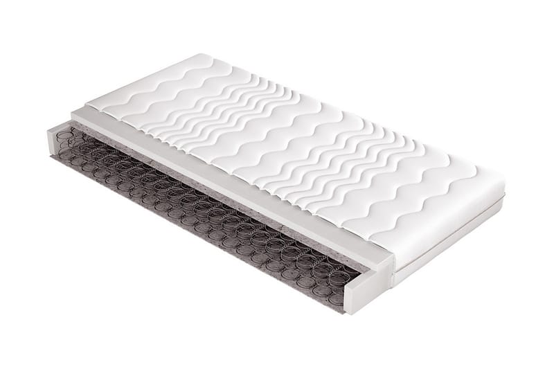 PILGRIMSTAD Madrass 120x200 cm Vit - Vit - Möbler - Sovrum - Madrasser - Resårmadrass & resårbotten