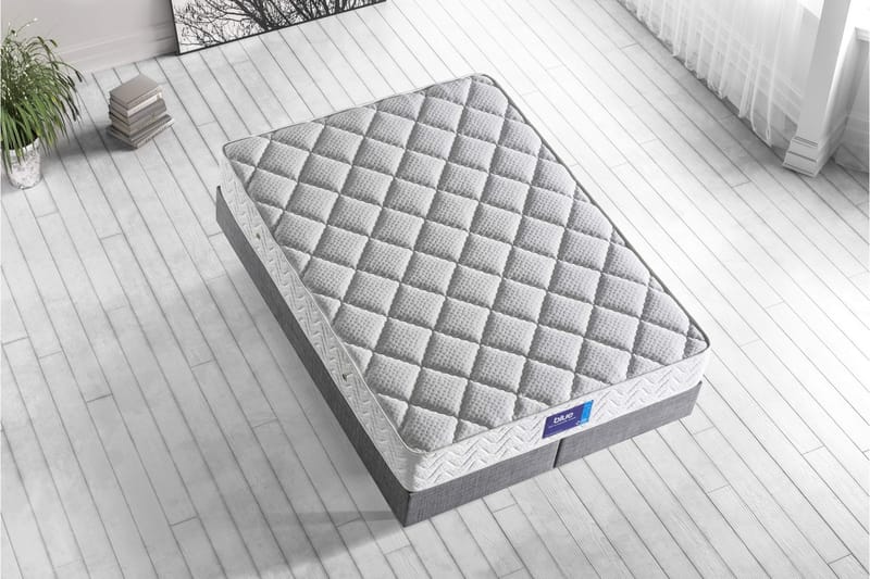 Resårmadrass 100x200 cm - Vit - Möbler - Sovrum - Madrasser - Resårmadrass & resårbotten
