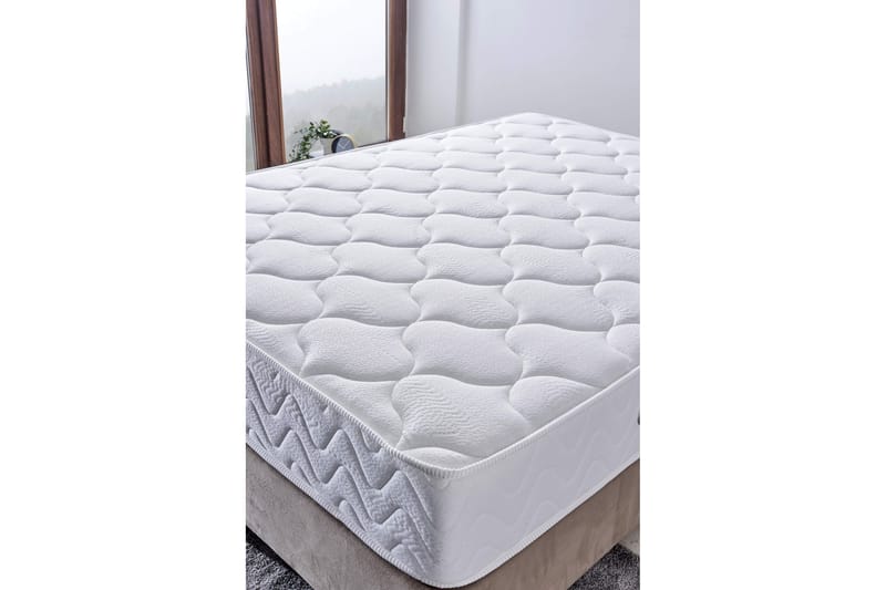 Resårmadrass 120x200 cm - Vit - Möbler - Sovrum - Madrasser - Resårmadrass & resårbotten