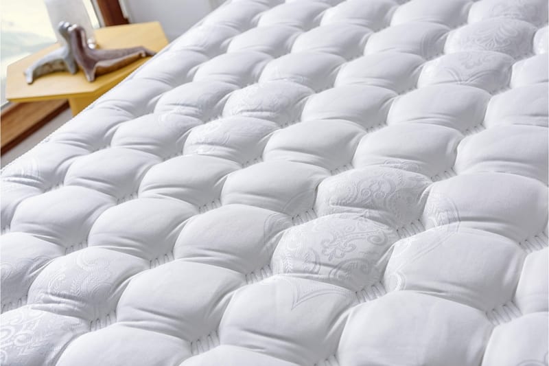 Resårmadrass 120x200 cm - Vit - Möbler - Sovrum - Madrasser - Resårmadrass & resårbotten