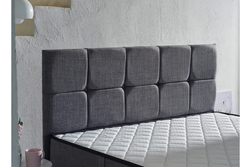 RESÅRMADRASS 140x190 cm Vit/Grå - Vit/Grå - Möbler - Sovrum - Madrasser - Resårmadrass & resårbotten