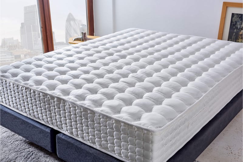 RESÅRMADRASS 140x200 cm Vit - Vit - Möbler - Sovrum - Madrasser - Resårmadrass & resårbotten