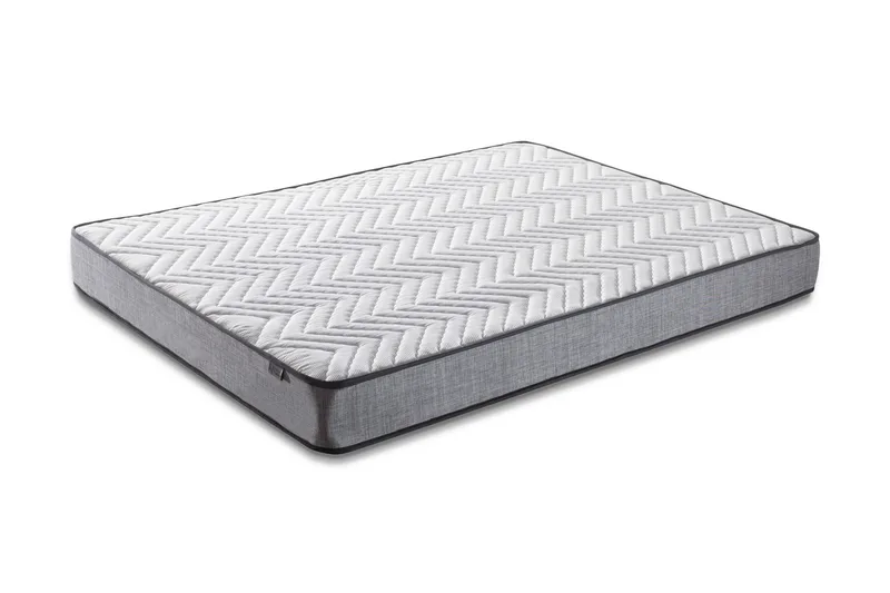 Resårmadrass 140x200 cm - Vit/Grå - Möbler - Sovrum - Madrasser - Resårmadrass & resårbotten
