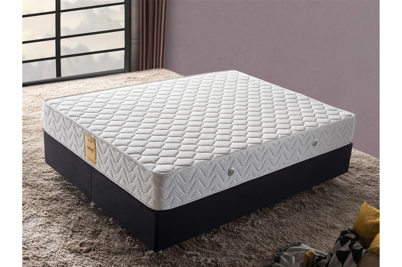 RESÅRMADRASS 150x200 cm Vit - Vit - Möbler - Sovrum - Madrasser - Resårmadrass & resårbotten