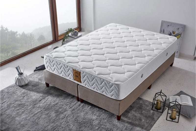 RESÅRMADRASS 150x200 cm Vit - Vit - Möbler - Sovrum - Madrasser - Resårmadrass & resårbotten