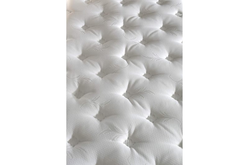 Resårmadrass 150x200 cm - Vit/Brun - Möbler - Sovrum - Madrasser - Resårmadrass & resårbotten