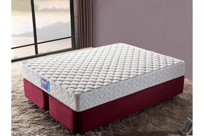 Resårmadrass 160x200 cm - Vit - Möbler - Sovrum - Madrasser - Resårmadrass & resårbotten