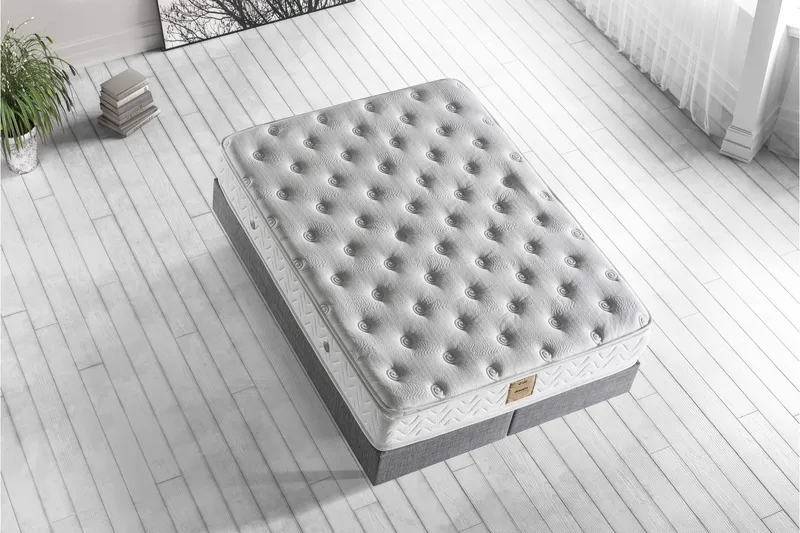 Resårmadrass 160x200 cm - Vit - Möbler - Sovrum - Madrasser - Resårmadrass & resårbotten