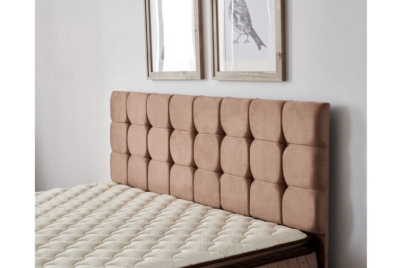 Resårmadrass 160x200 cm - Vit/Brun - Möbler - Sovrum - Madrasser - Resårmadrass & resårbotten