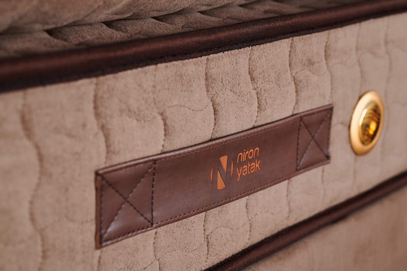 Resårmadrass 160x200 cm - Vit/Brun - Möbler - Sovrum - Madrasser - Resårmadrass & resårbotten