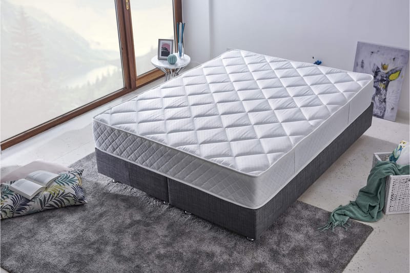 RESÅRMADRASS 180x200 cm Vit - Vit - Möbler - Sovrum - Madrasser - Resårmadrass & resårbotten