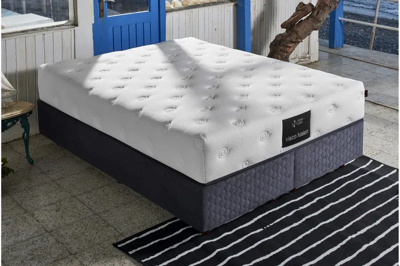 Resårmadrass 180x200 cm - Vit - Möbler - Sovrum - Madrasser - Resårmadrass & resårbotten