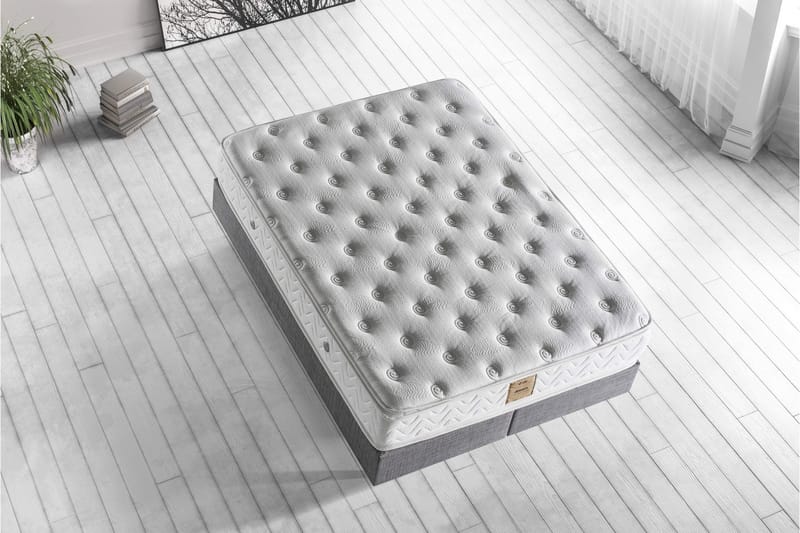 Resårmadrass 180x200 cm - Vit - Möbler - Sovrum - Madrasser - Resårmadrass & resårbotten