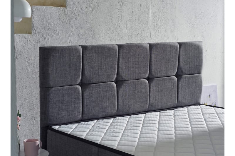 Resårmadrass 180x200 cm - Vit/Grå - Möbler - Sovrum - Madrasser - Resårmadrass & resårbotten