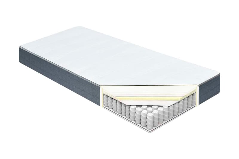 Resårmadrass 200x100x20 cm - Vit - Möbler - Sovrum - Madrasser - Resårmadrass & resårbotten