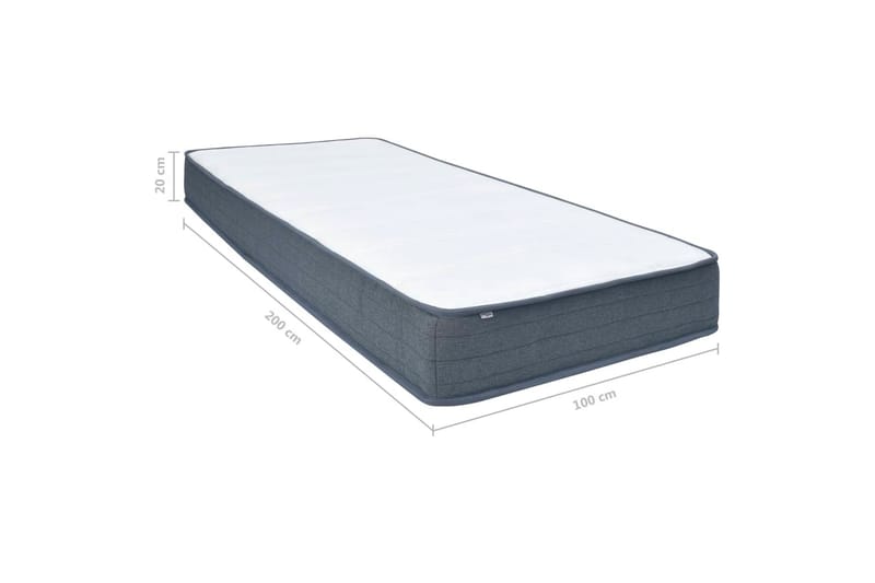 Resårmadrass 200x100x20 cm - Vit - Möbler - Sovrum - Madrasser - Resårmadrass & resårbotten