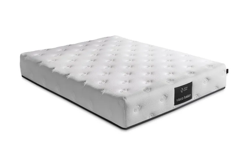 Resårmadrass 200x200 cm, Vit