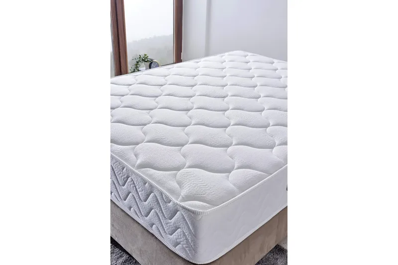 Resårmadrass 200x200 cm - Vit - Möbler - Sovrum - Madrasser - Resårmadrass & resårbotten