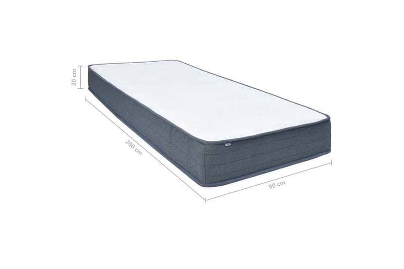 Resårmadrass 200x90x20 cm - Vit - Möbler - Sovrum - Madrasser - Resårmadrass & resårbotten