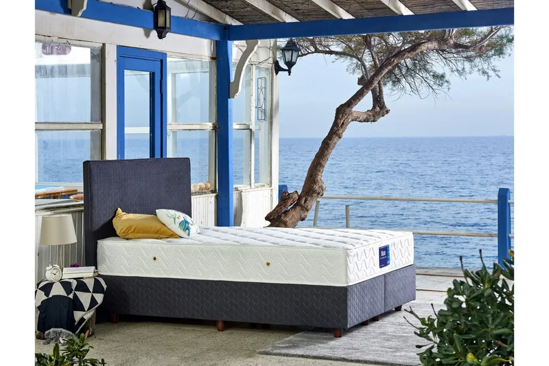 Resårmadrass 90x190 cm, Vit